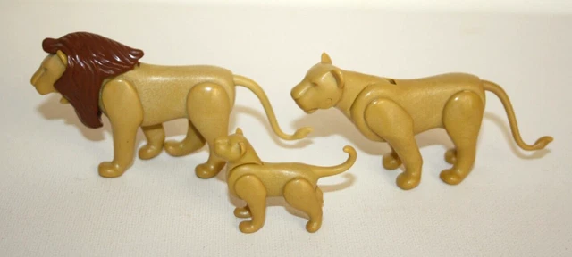 Figurine PLAYMOBIL Lionne Deuxième Génération - Animaux De Cirque/zoo/savane, Occasion En Bon état, Vintage
