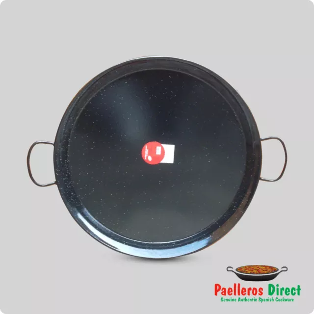 70cm Authentic Spanish Enamelled Steel Paella Pan