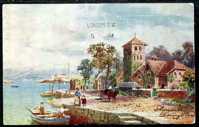 GB Tuck's Postcard KEVII 'Cremyll Point used OCT27  06