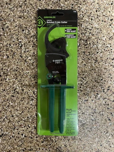 Greenlee 759 Compact Ratchet Cable Cutter (45277)