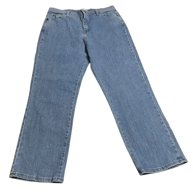 PANTALONES DE MEZCLILLA Lee para mujer talla 14 azules relajados