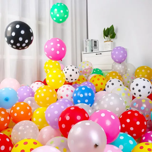 12 Zoll Tupfen Ballons Hochzeit fleckige Ballons Latex Helium fleckig Geburtstag