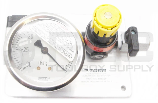New Torr 505X20 Venturi Vacuum Pump Module