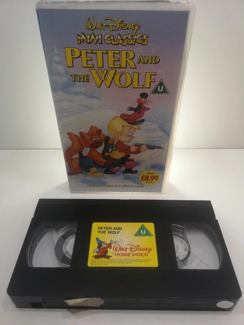 DISNEY MINI CLASSICS 'Peter And The Wolf' VHS Tape - Vintage Childrens ...