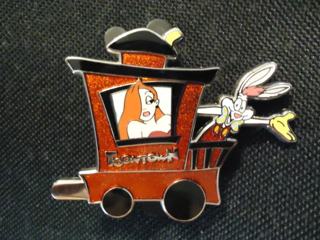 Disney Dlr Disneyland Resort Train Mystery Toontown Roger & Jessica Chase Pin Lr