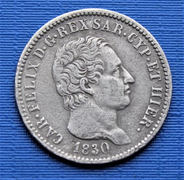 1 Lire Charles Félix, Royaume de Sardaigne / Italie - 1830 P (Aigle)