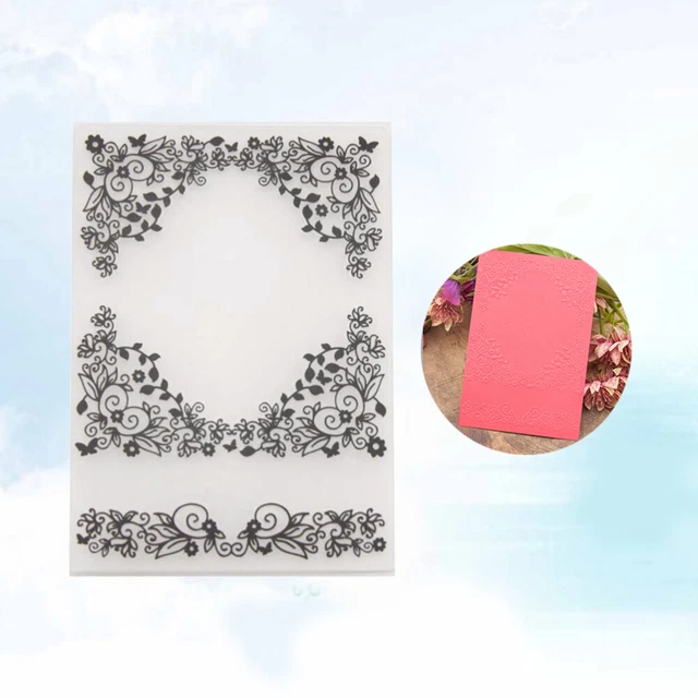 Plastic Bump Embossing Template DIY Schablonenordner für Album Scrapbooking