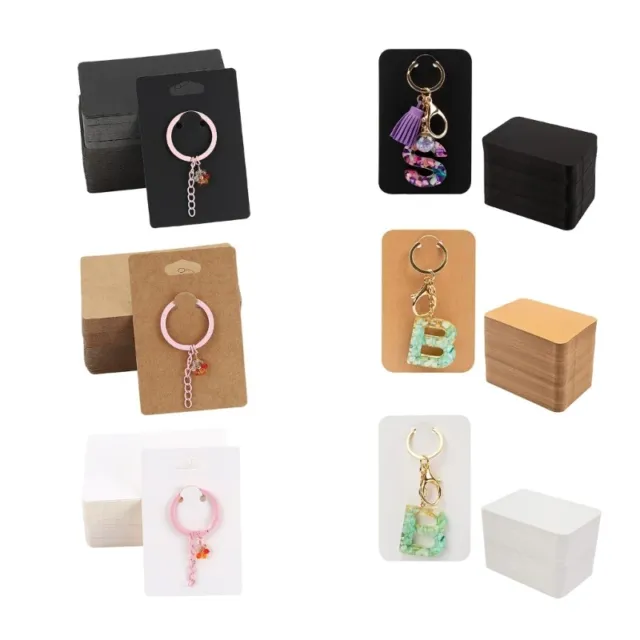 50PIECES KEYCHAIN PACKAGING Selling Card Keychain Display Cards