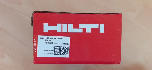 Hilti HST3-R M12x165 90/70 Bolzenanker #2105873 25 Stück