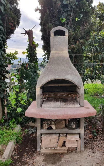 Barbecue a legna e a carbonella ottimo per cuocere la carne , pesce e pizza .