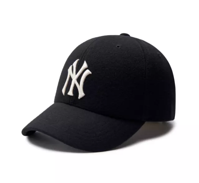 MLB KOREA Basic Wool Structured Baseball Cap, New York Yankees