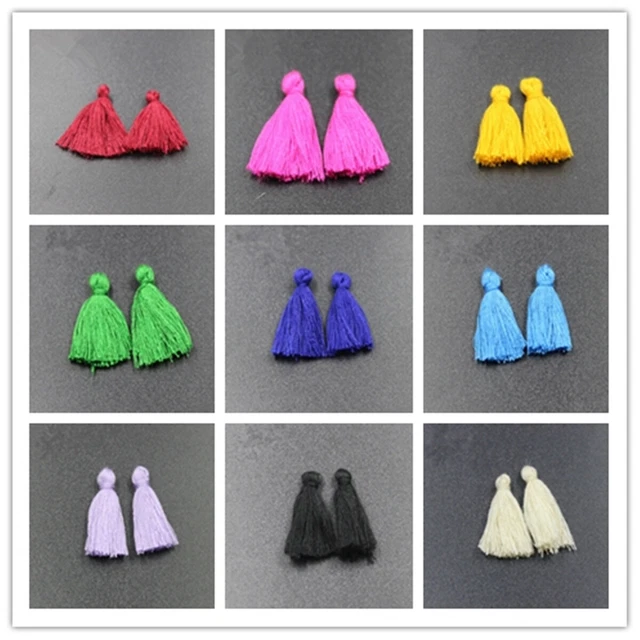 10pcs Cotton Thread Tassel Charm Earring Pendant Tassels Jewelry Key Accessories
