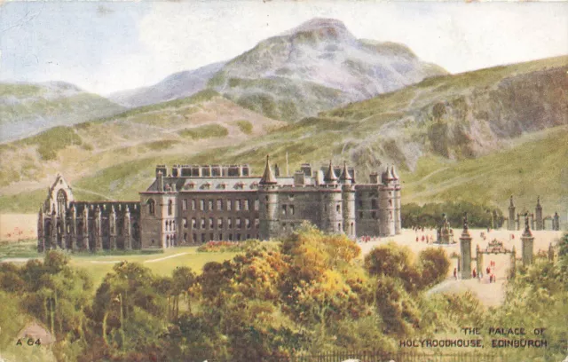 Vintage Postcard Edinburgh Midlothian Scotland The Palace of Holyrood (76)
