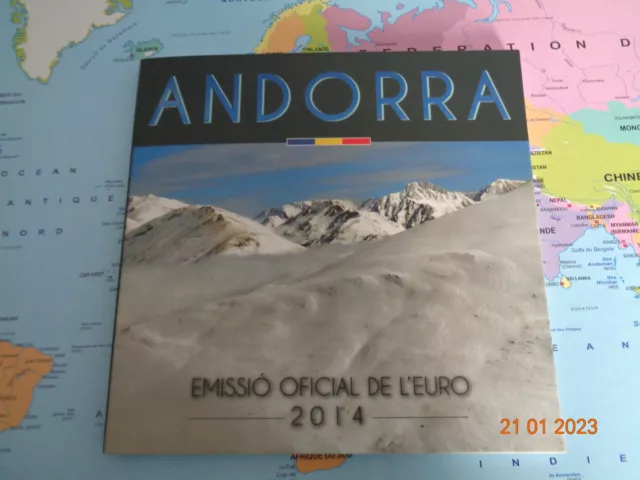 Coffret BU 8 pièces EURO ANDORRE 2014