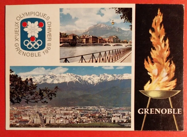 Affiche ancienne – Xèmes Jeux Olympiques d'Hiver 6/18 Février 1968 Grenoble France – Galerie 1 2 3
