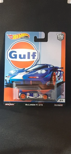 HOT WHEELS MCLAREN F1 GTR Gulf Premium New Sealed VHTF E 808