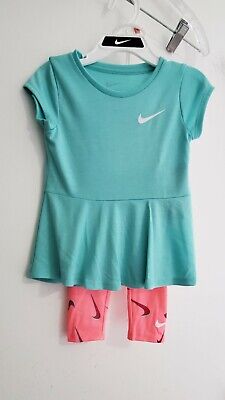 Nike Little Girls Tunic & Legging Set Sunset Pulse Sz 6 - NWT