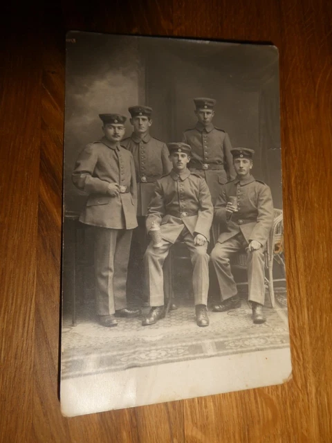 AK Foto 1 WK Soldaten gel. Feldpost Villingen 1915