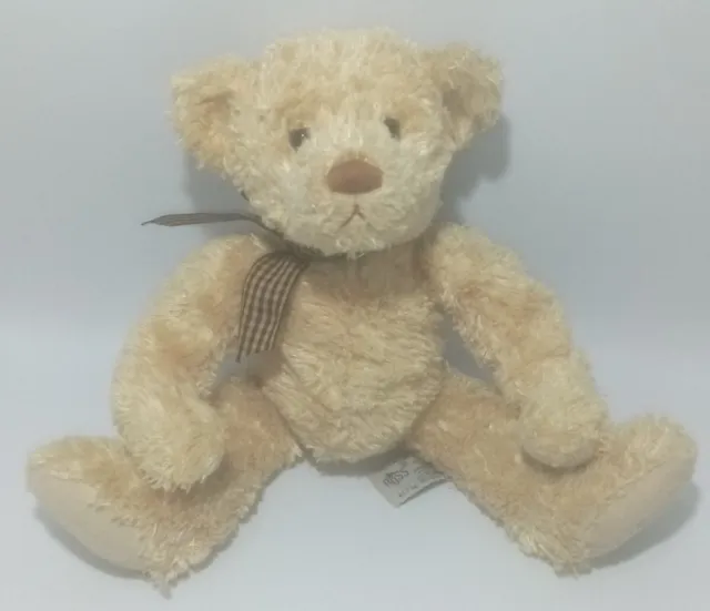 Vintage Teddy Russ Butterscotch 12" Bear Curly Fur Golden  Bear Russ Berrie Bear