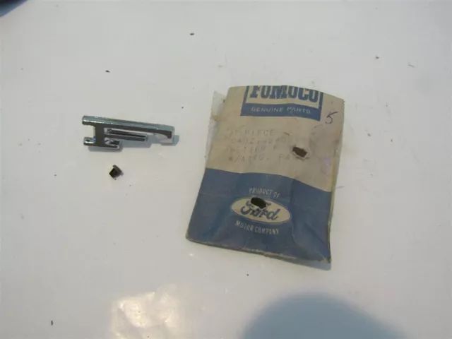 Nos 1964 Ford Fairlane 1965 1966 Mustang Hood Letter "F" Emblem F C4Oz-6240282-A