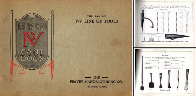 Peavey Mfg. Co., Brewer, Maine - General Line Catalog - 44 Pages - Ca. 1920s