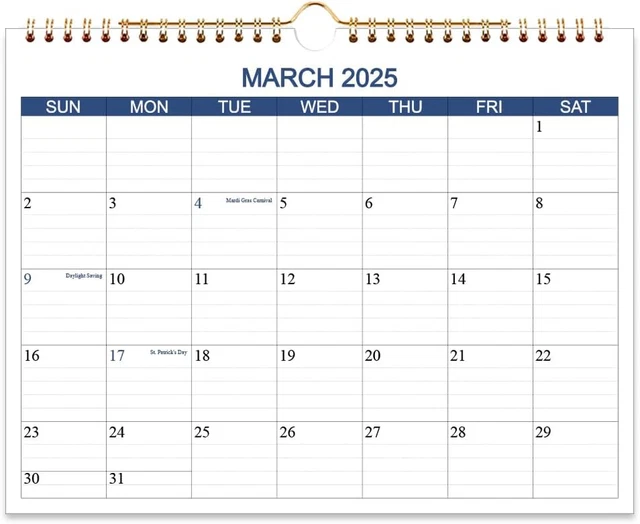 CALENDAR 20252026 Wall Calendar Runs Mar 2025 to Oct 202620 Months