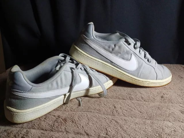 Nike Court Royale Canvas Grey Trainers (AA2156-004)  Size UK 8.5  EUR 43