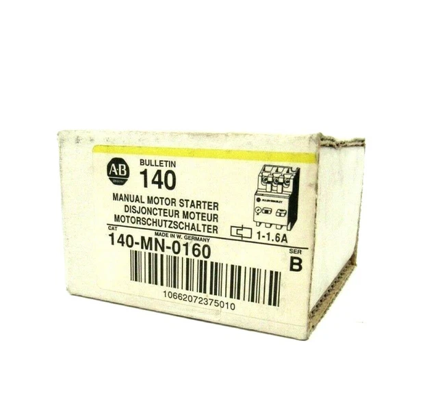 Nuovo ALLEN BRADLEY 140-MN-0160 Motore Starter Ser.b 140MN0160