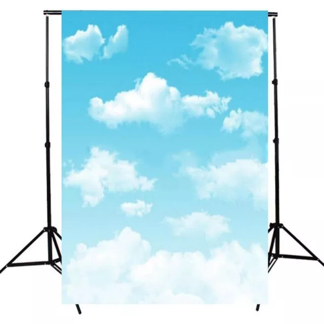 0.9x1.5m Blue-Sky Blanc Nuages Toile de Fond Studio Photographie Outdoor Photos
