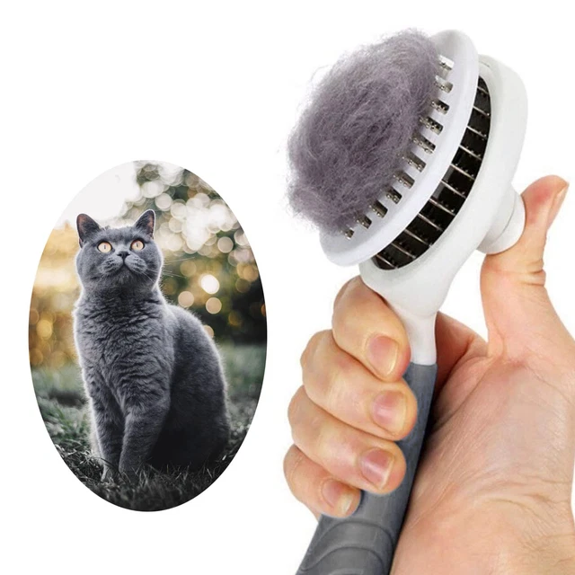 Pet Hair Remover Dog Cat Comb Grooming Massage Deshedding Self Cleaning Brush US