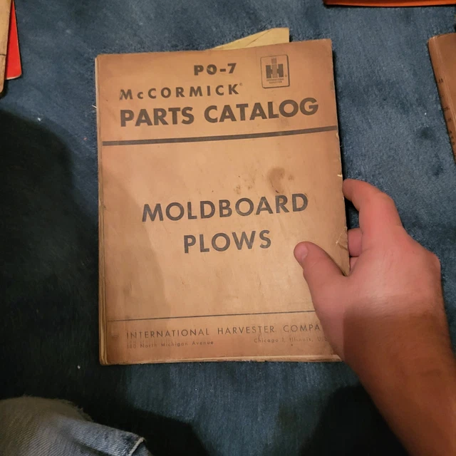 VINTAGE INTERNATIONAL HARVESTER Moldboard Plows Parts Catalog PO7