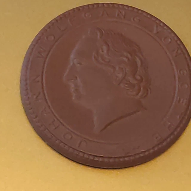 Meissen Bild  - Plakette gerahmt DDR Johann Wolfgang von Goethe 1 Wahl schön RAR