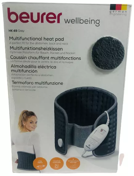 Beurer HK 49 Cosy Heizkissen, mit Gummiband und Klettverschluss, Abschaltauto. ✅