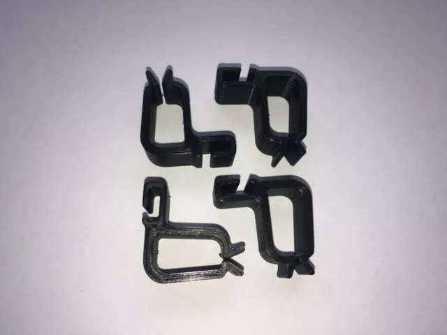 4x Fluval Roma fish tank clips for cables, tubes and accessories Int