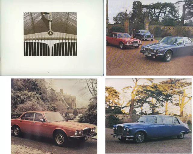 1978 DAIMLER DOUBLE SIX SOVEREIGN VANDEN PLAS & LIMOUSINE Prestige Brochure