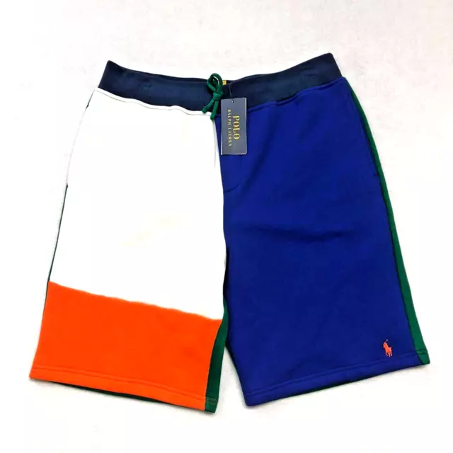 POLO RALPH LAUREN Color Blocked Fleece Shorts Boys Classics NWT Sz XL(18-20) $55