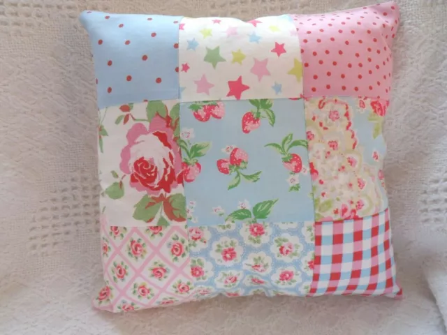 Patchwork Cushion Kit Cath Kidston fabric Sewing Pattern Beginners EASY & FUN