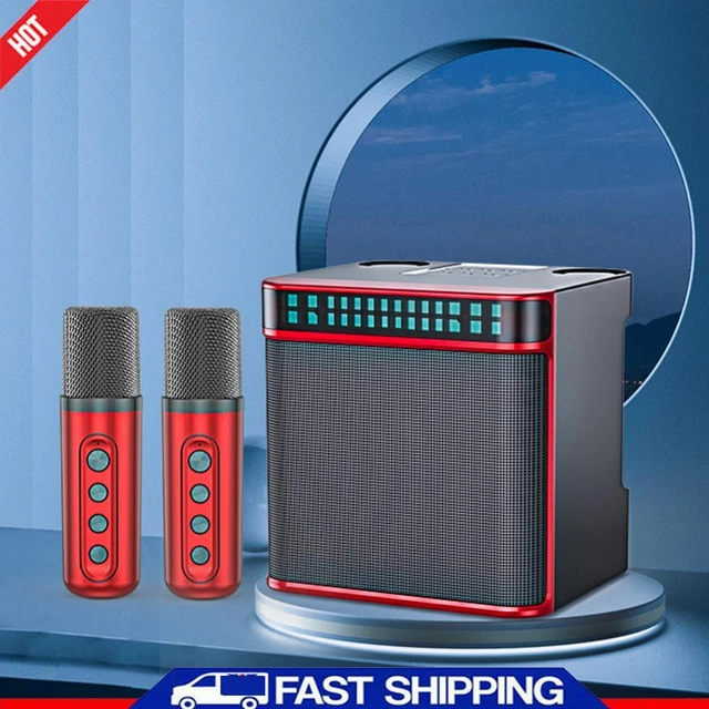 Mobile Karaoke Speaker Machine Outdoor Karaoke RGB Lights Home Singing Equipment