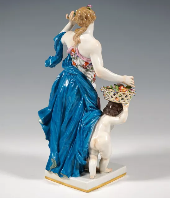 Grosse Meissen Figur Gruppe Allegorie Frühling Spring  J.fr. Eberlein Mnr: 674 3