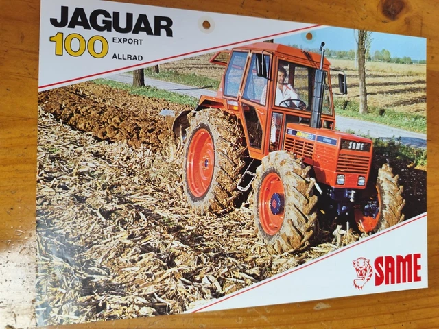 SAME JAGUAR 100 Traktor Tractor prospekt brochure 37 EUR 14,90 ...