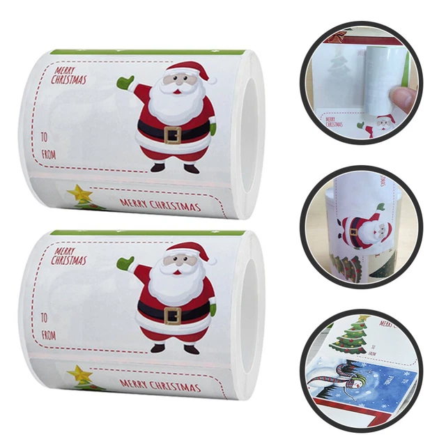4 rollen von Kreative Weihnachten Tags Für Hause Party Bäckerei 10