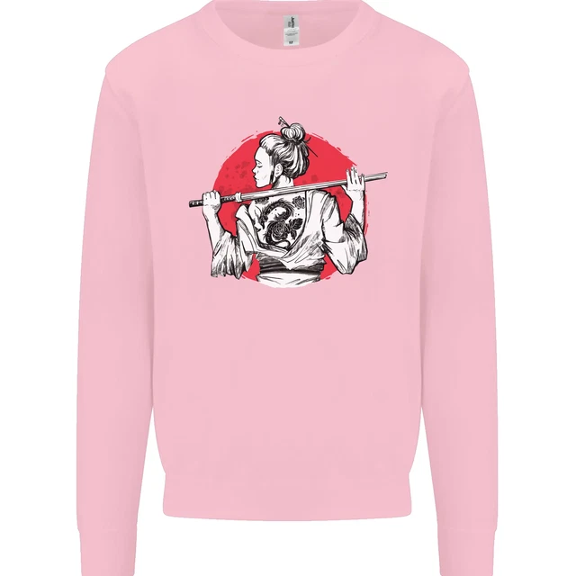 Felpa Maglione Maglione Samurai Tattoo Ragazza MMA Kenjutsu Kendo Iaido Ragazza 11