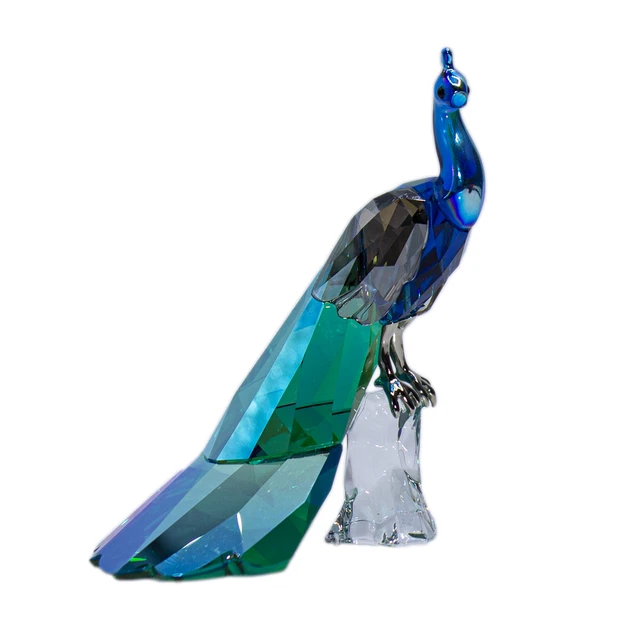 Swarovski Crystal Figurine, SCS 2013 Peacock, (1145553) 2.7" MIB