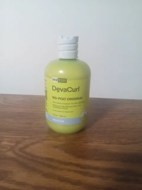 DevaCurl No-Poo Original Zero Lather Cleanser for Rich Moisture 12 fl. oz. BN