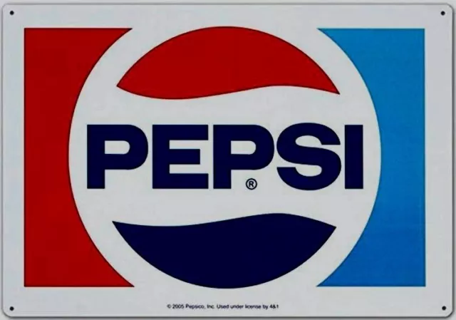 Pepsi 1970 Logo Metal Sign