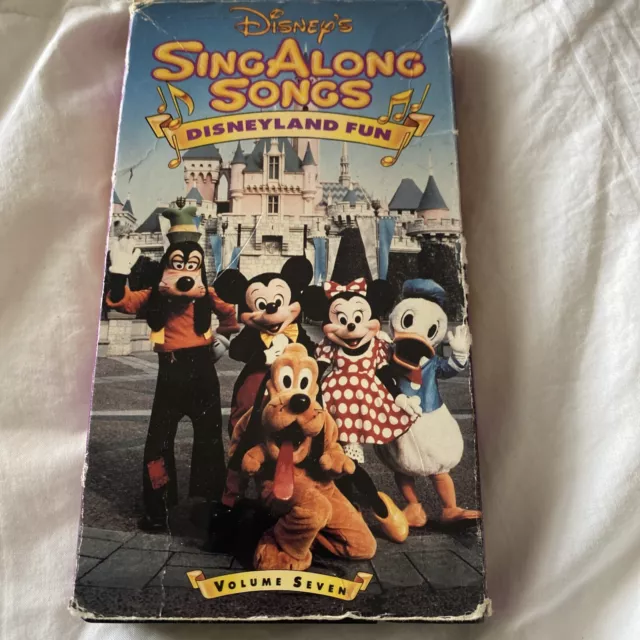 DISNEY’S SING ALONG Songs Disneyland Fun VHS Video Tape Volume 7 Mickey ...