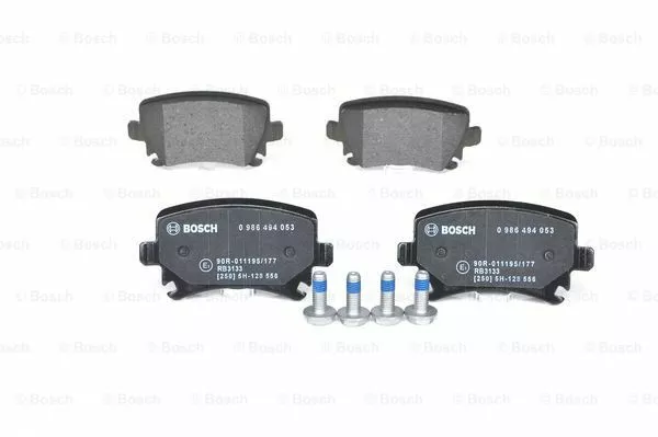 Bosch Brake Pads Set Rear Fits Audi TT (Mk2) 2.0 TFSI FAST DELIVERY