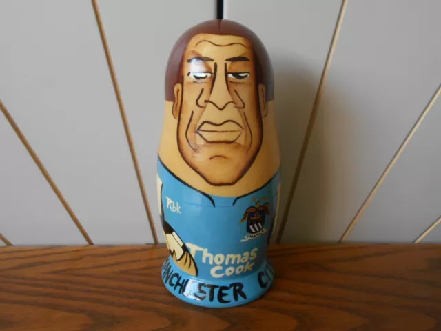 MANCHESTER CITY FC collectable wooden Russian Doll MATRYOSHKA Barton. Samaras ++