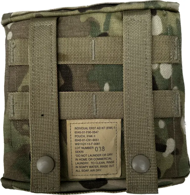 US Army IFAK II First Aid Kit Medic Pouch w 2 Tourniquet Bag OCP Multicam 3