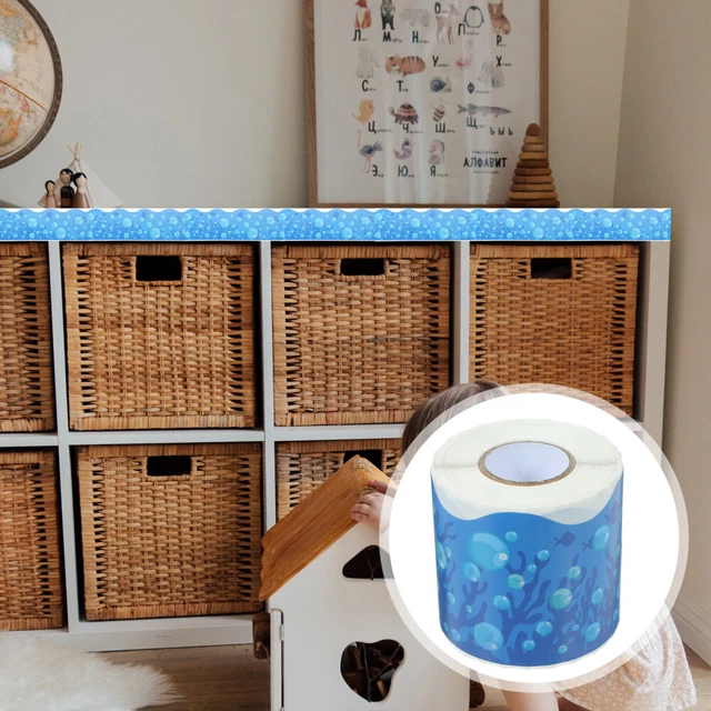 HESSIAN BACKING DISPLAY Boards Undersea Border Sticker Party Decor